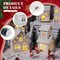 Winter Village Houses Accessories Street Lights Trees Miniature Christmas Figurines Scene Desktop Ornament for Indoor Room Landscape Xmas Holiday Party Decor